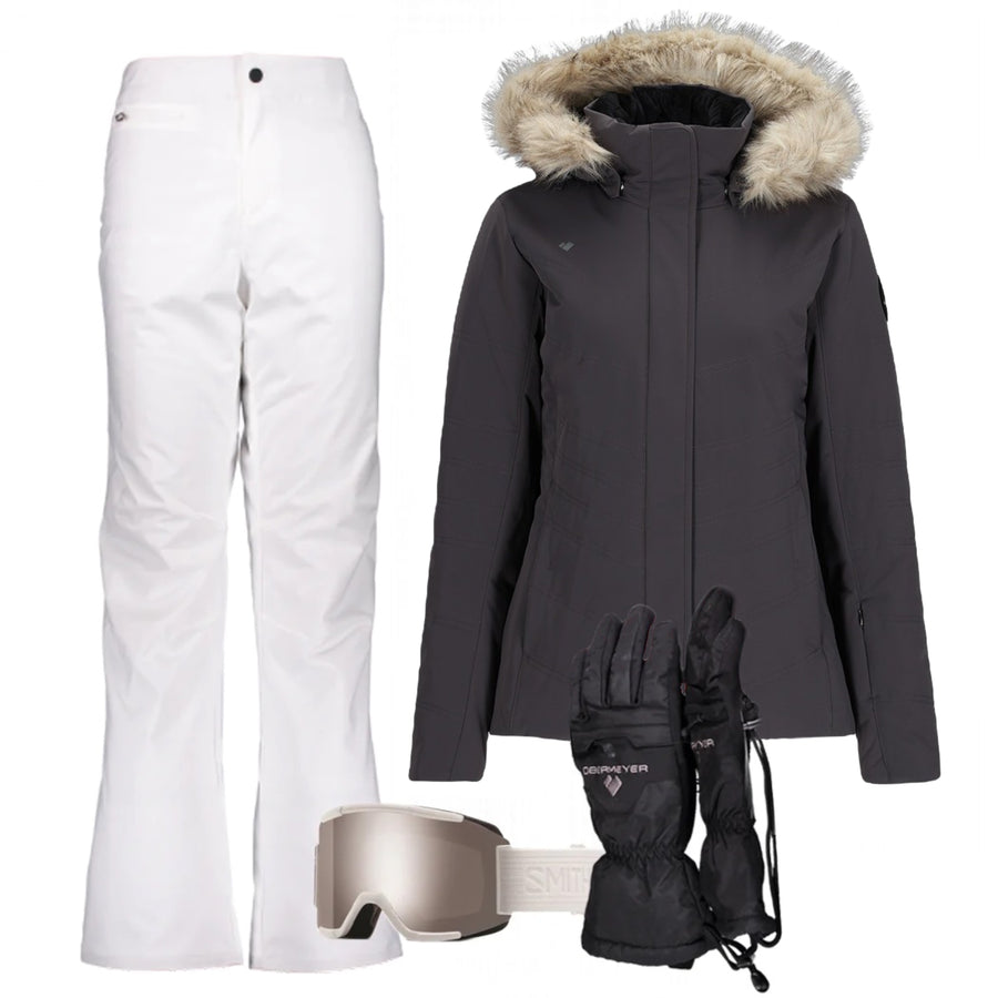 Women’s Ski Gear Outfit (Basalt/White- Premium)