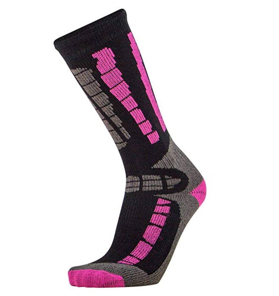Youth Merino Ski Socks (Pink)