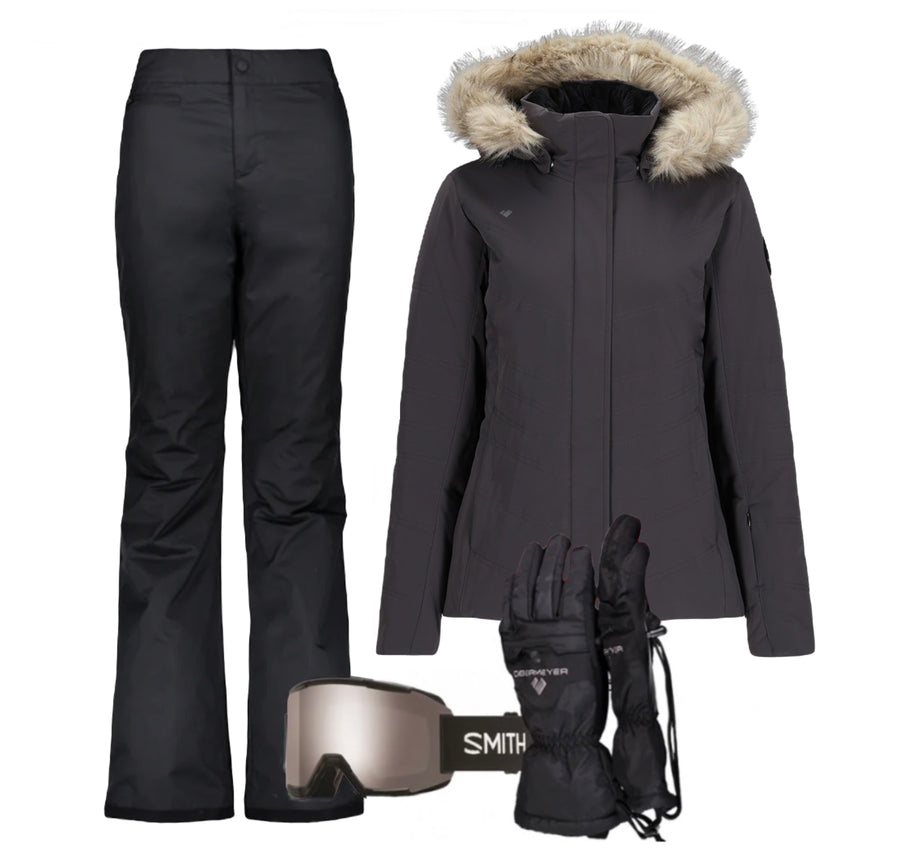 Women’s Ski Gear Outfit (Basalt/Black)