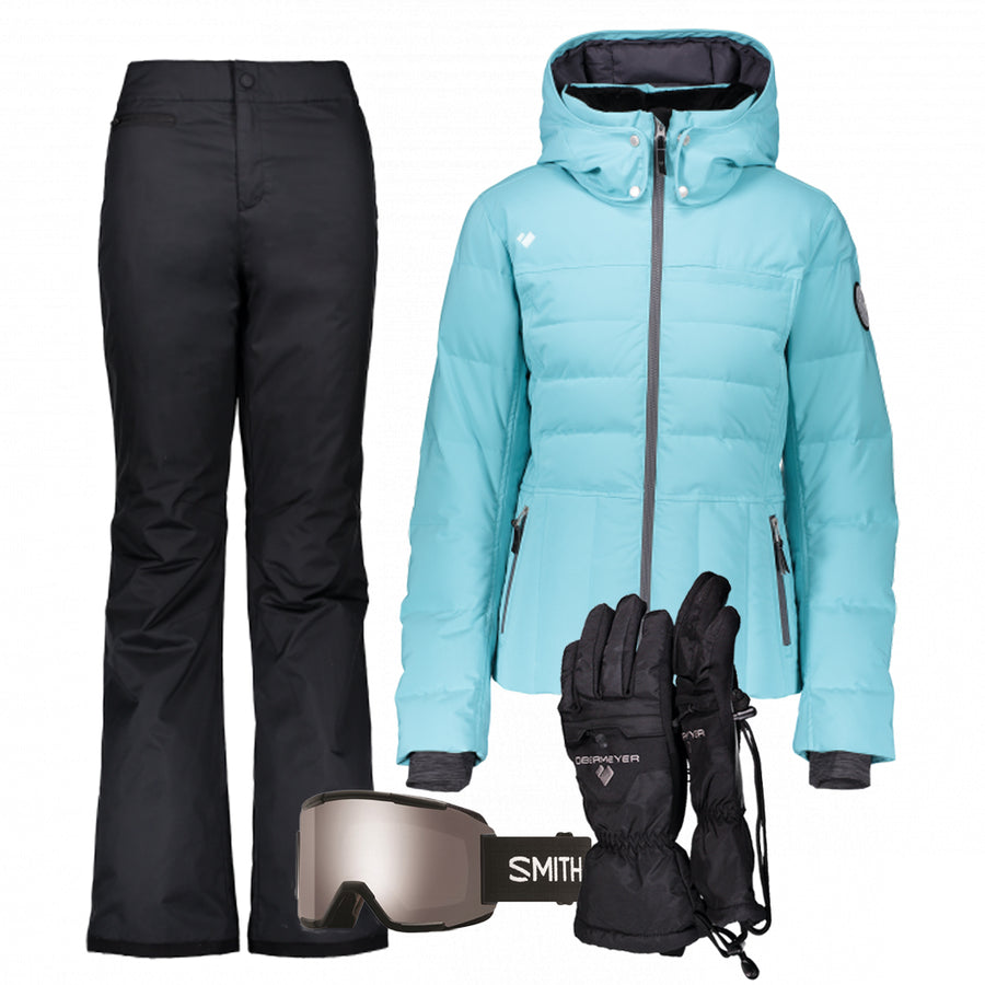 Women’s Ski Gear Outfit (Laguna/Black)
