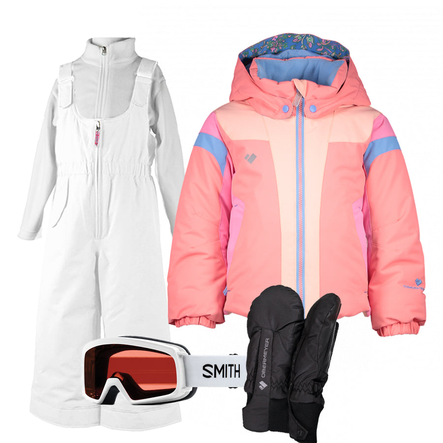 Children’s Ski Gear Outfit (Just Peachy/White - Premium)