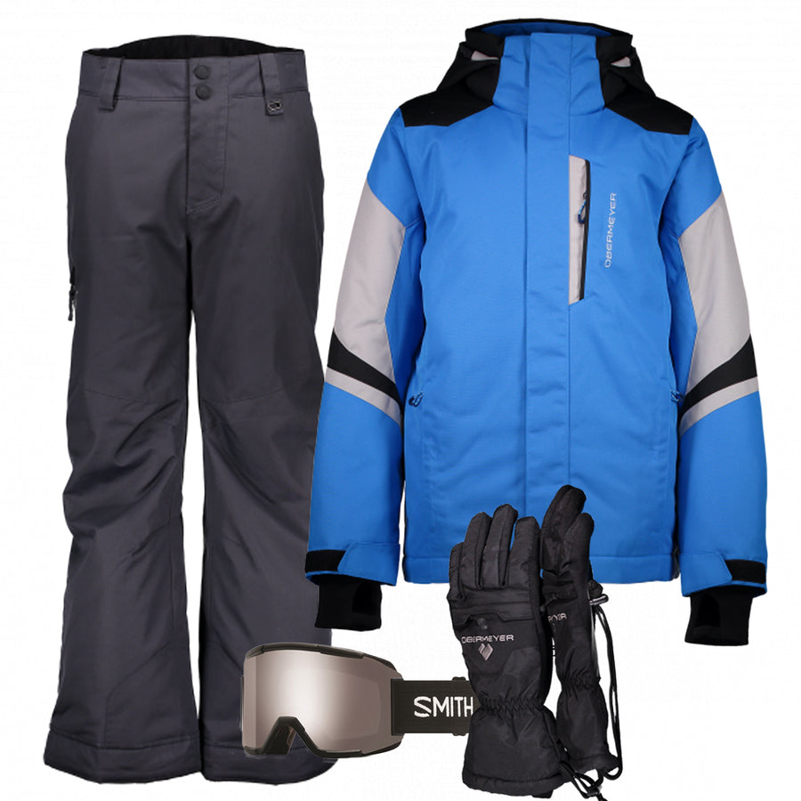 Junior Boy’s Ski Gear Outfit (Blue/Ebony)