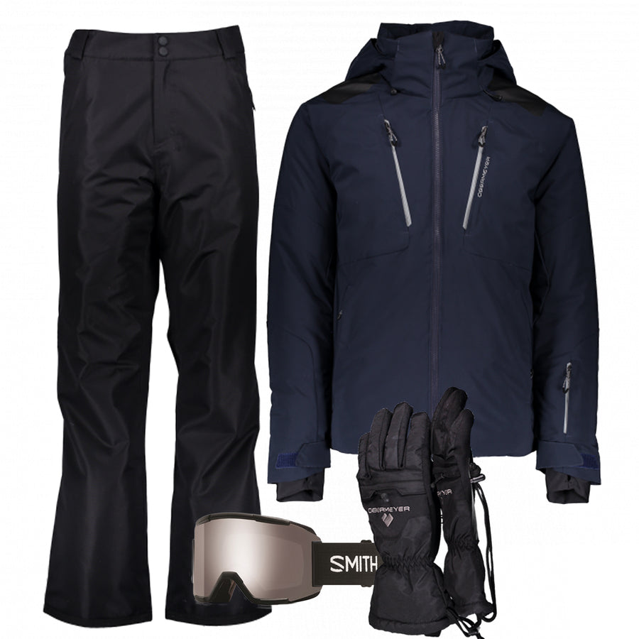 Men’s Ski Gear Outfit (Midnight/Black)
